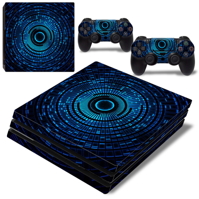 PS4 Pro kompletne naljepnice za kućište s teksturnom temom, jednostavna primjena, bez ostatka ljepila