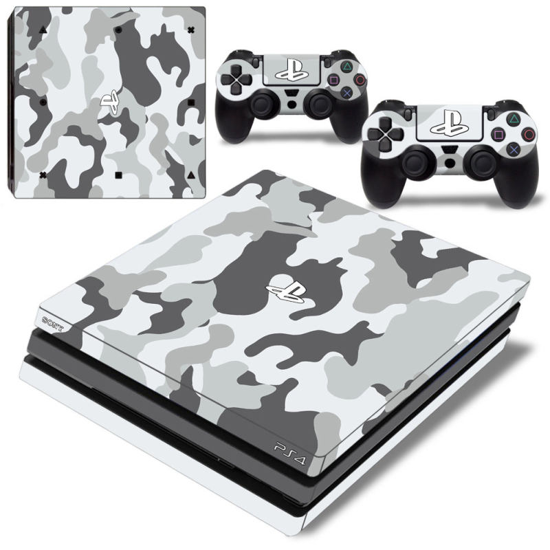 PS4 Pro kompletne naljepnice za kućište s teksturnom temom, jednostavna primjena, bez ostatka ljepila
