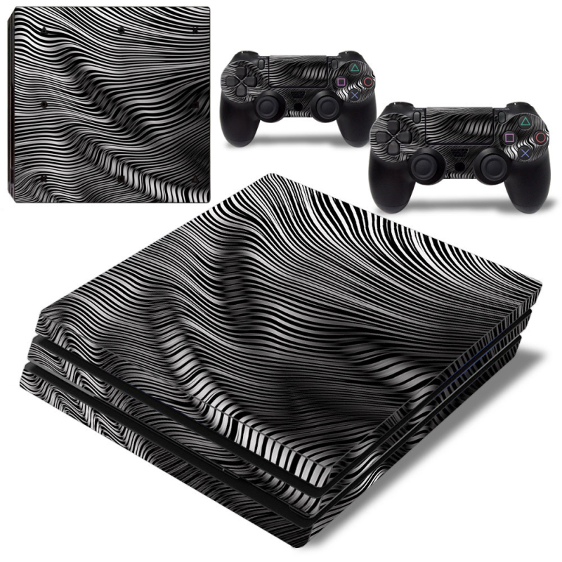 PS4 Pro kompletne naljepnice za kućište s teksturnom temom, jednostavna primjena, bez ostatka ljepila