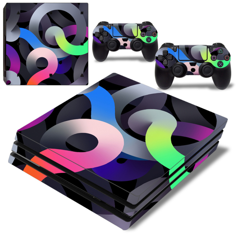 PS4 Pro kompletne naljepnice za kućište s teksturnom temom, jednostavna primjena, bez ostatka ljepila
