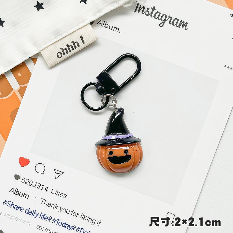 Kreativan Halloween privjesak za ključeve: crna mačka, tikva, duh i pauk – sladak dodatak za torbu, poklon najboljoj prijateljici