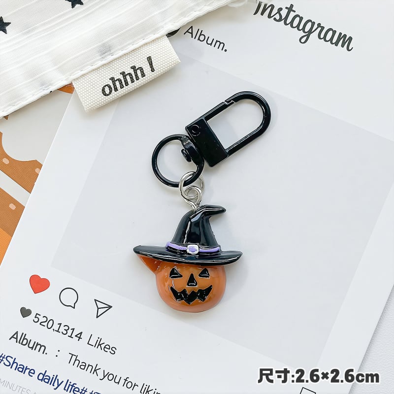 Kreativan Halloween privjesak za ključeve: crna mačka, tikva, duh i pauk – sladak dodatak za torbu, poklon najboljoj prijateljici