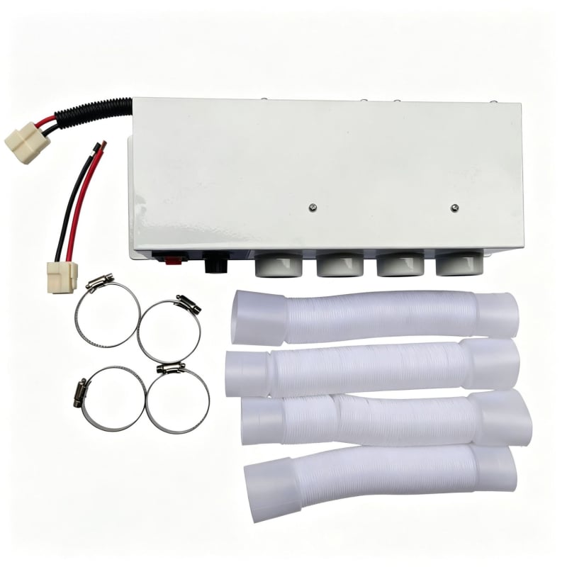 Ηλεκτρικός θερμαντήρας αυτοκινήτου 12V/24V για φορτηγά και αυτοκίνητα, συσκευή αποπάγωσης και θέρμανσης, πολλαπλών αγωγών θερμαντής από ανοξείδωτο χάλυβα