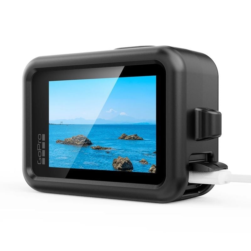 GoPro HERO13 σιλικονούχο προστατευτικό κάλυμμα με πλευρικό καπάκι και καπάκι φακού, προστατευτικό οθόνης από θερμικό γυαλί
