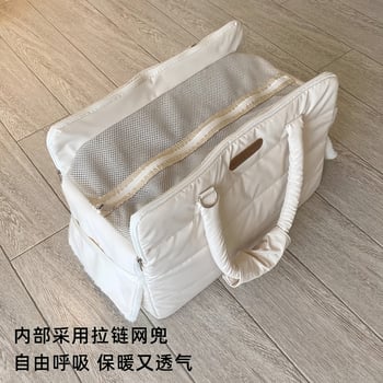 Torba za kućne ljubimce velike kapacitete, crossbody ili držanje u ruci, pamuk, za proljeće i jesen, za male pse