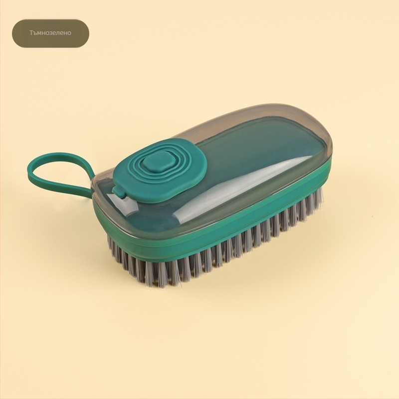 Автоматична четка за пране с добавяне на течност, домакинска многофункционална четка за пране на обувки с меки косъмчета, креативна пластмасова четка за почистване