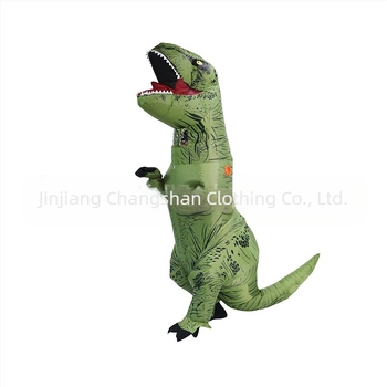 Хелоуин T-Rex Реалистични Забавни Динозавърски Надуваеми Дрехи Празнично Парти Забавно Шоу Динозавър Дрехи Рокля