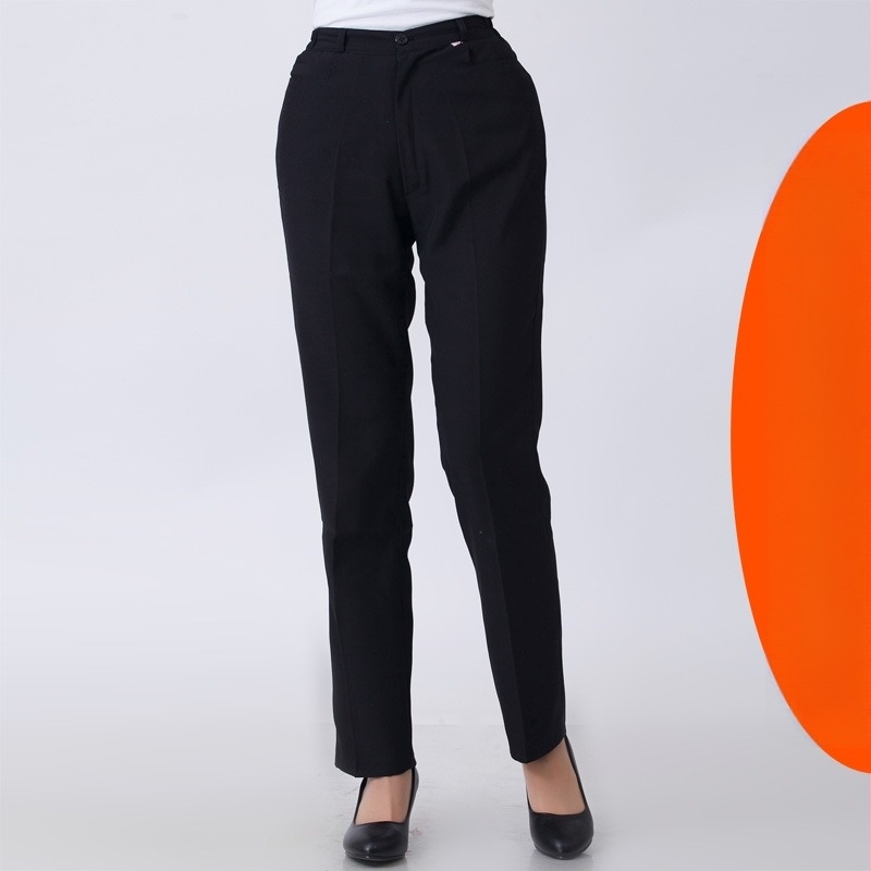 Панталони за хотелски стаи, гащеризон с еластична талия, прави панталони, панталони за почистване на имоти, женски панталони за кетъринг