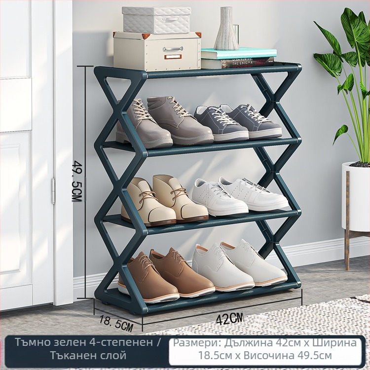 Трансгранична проста модерна прахоустойчива стойка за обувки, многослойна стойка за обувки, лесна за сглобяване стойка за обувки, сгъваема стойка за обувки