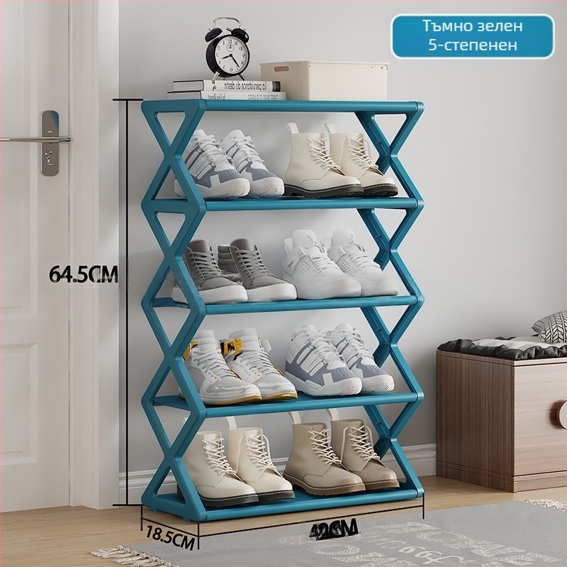 Трансгранична проста модерна прахоустойчива стойка за обувки, многослойна стойка за обувки, лесна за сглобяване стойка за обувки, сгъваема стойка за обувки