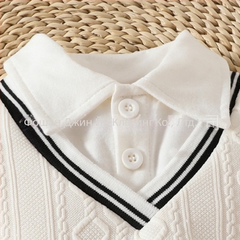 2025 Нов есенно-зимен бебешки гащеризон, бебешки изкуствени топли дрехи от две части, мъжко бебешко връхно облекло