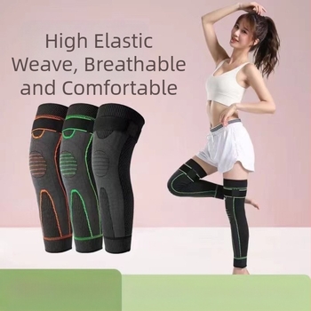 Дълги топли наколенки с поларена подплата за мъже и жени, стари студени крака, неплъзгащи се наколенки на едро с дълги найлонови каишки, наколенки от пелин