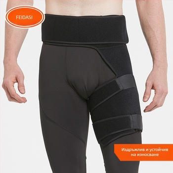 Фабрична директна спортна защита за бедрата, открита, алпинизъм, баскетбол, бягане, антистресова, дишаща, регулируема защита за краката