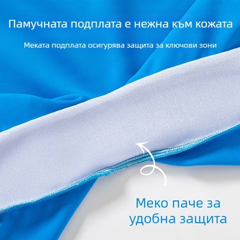 Детски бански костюм за момчета 2025, нов еднокомпонентен бански, размер M и L, детски тренировъчен бански с анимационни филми, кръгло деколте, удобен