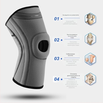 Силиконови наколенки против сблъсък, неплъзгащи се, фитнес, колоездене, алпинизъм, бягане, пружинни наколенки на едро