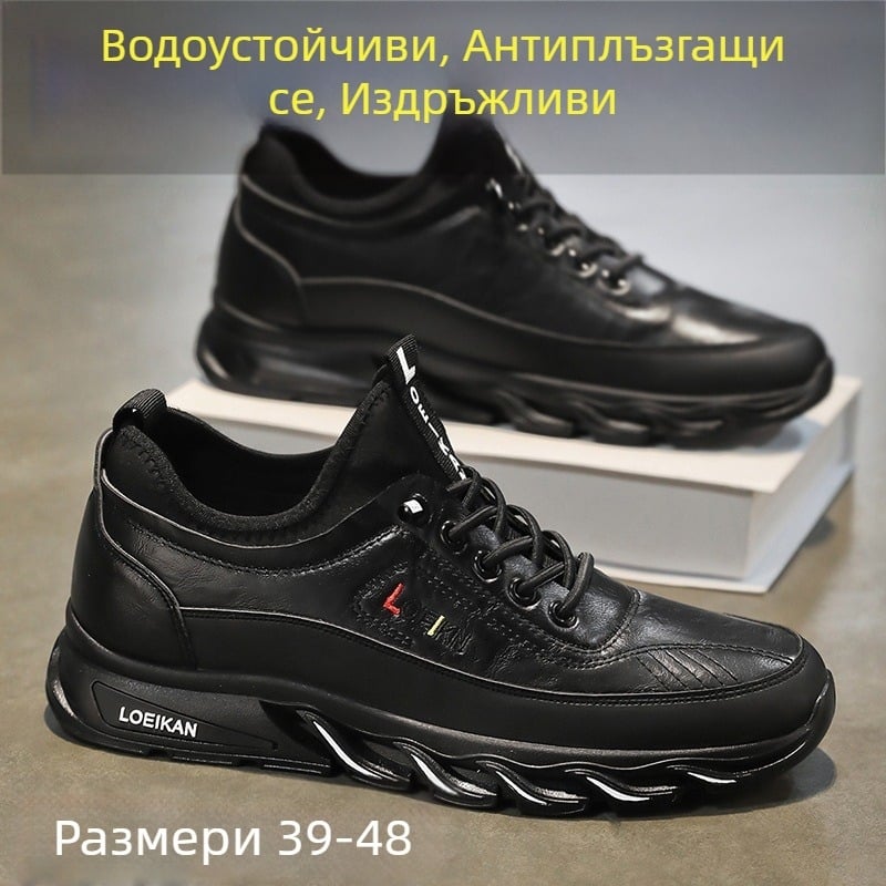 Мъжки обувки за готвач, летни, кухненски, неплъзгащи се, бизнес, универсални, ежедневни, с мека подметка, черни, големи размери, спортни, кожени