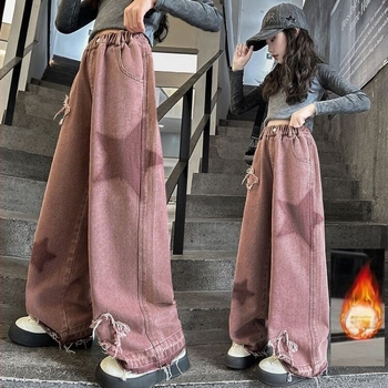 Зимни дънки с петолъчна звезда