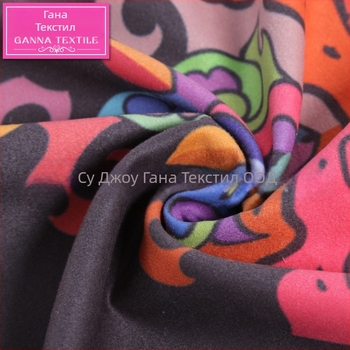 Неплъзгаща се двустранна кадифена постелка за йога с щампа от мека фитнес кърпа за упражнения и йога от микрофибър