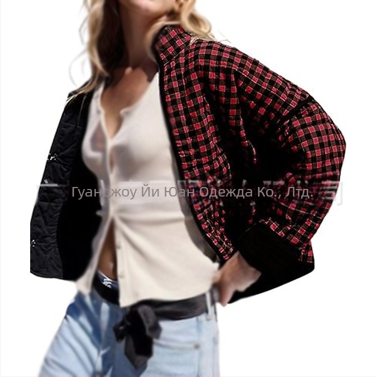 Трансгранично европейско и американско облекло 2025 Amazon Winter New French Retro Printed Pamuc Outlet Dress Floral Short Pamuc Outlet Dress for Women