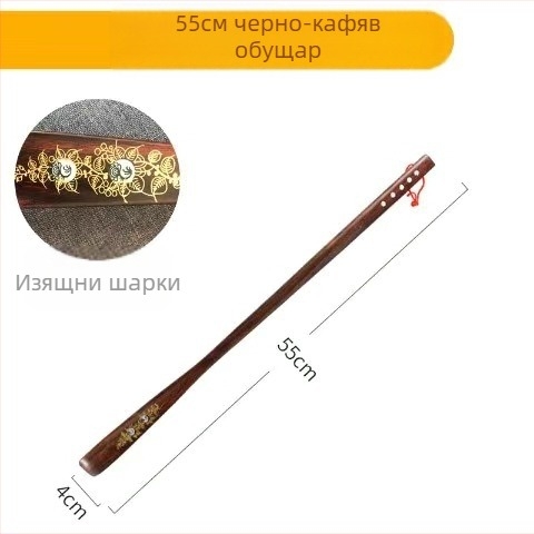 Търговия на едро с махагонови занаяти, дълги дървени обувки, печат на обувки с дълга дръжка, повдигане на обувки от абанос, екстракция на домакински обувки