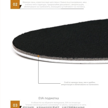 EVA повдигаща стелка, невидима вътрешна повдигаща мъжка/женска ежедневна стелка с бавно отскачане, 2 см, 3 см, 4 см, 5 см стелка