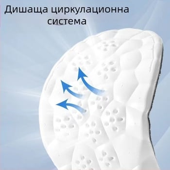 Стъпване върху усещане за екскременти, увеличена стелка за мъже, супер мека стелка за абсорбиране на удари, увеличена дамска спортна въздушна възглавница, дезодорант, дишащ на едро