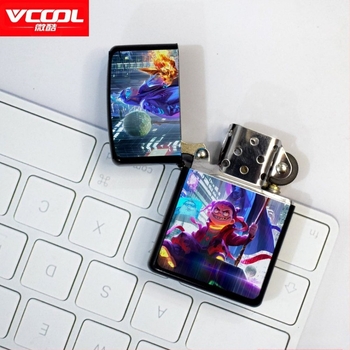 Нежа периферна керосинова запалка ретро креативен малък подарък метална ветроустойчива запалка класически стил