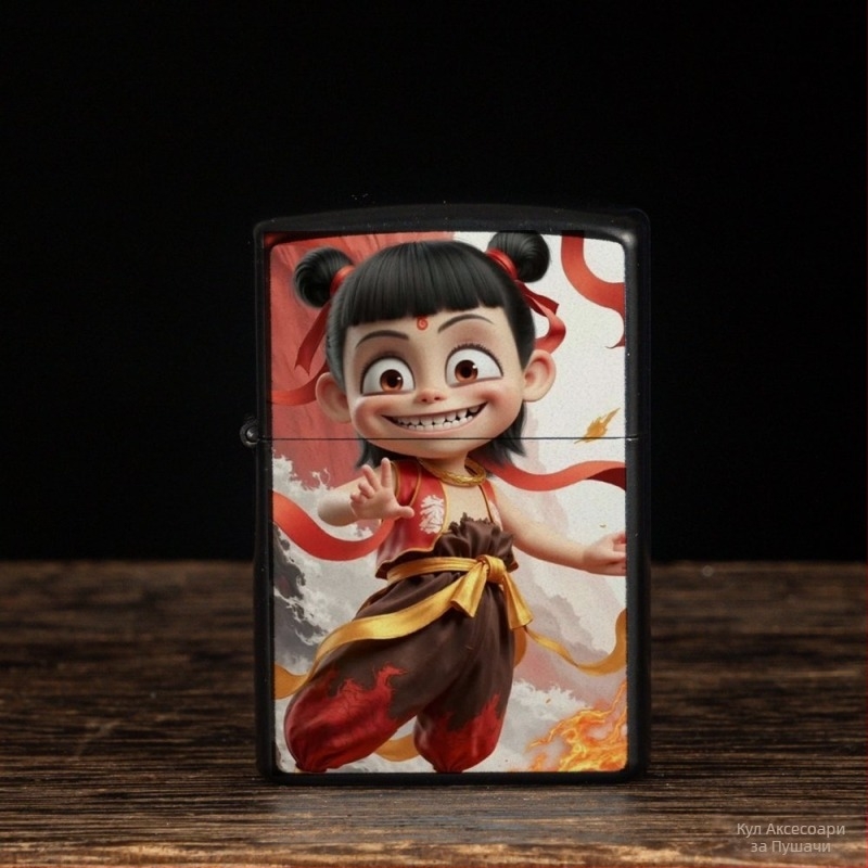 Нежа периферна керосинова запалка ретро креативен малък подарък метална ветроустойчива запалка класически стил