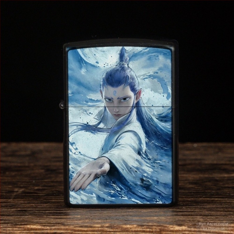 Нежа периферна керосинова запалка ретро креативен малък подарък метална ветроустойчива запалка класически стил