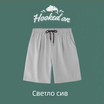 Ледено копринени ежедневни шорти за мъже, летни нови корейски стил, модерни панталони без горнище, студентски свободни спортни панталони с голям размер