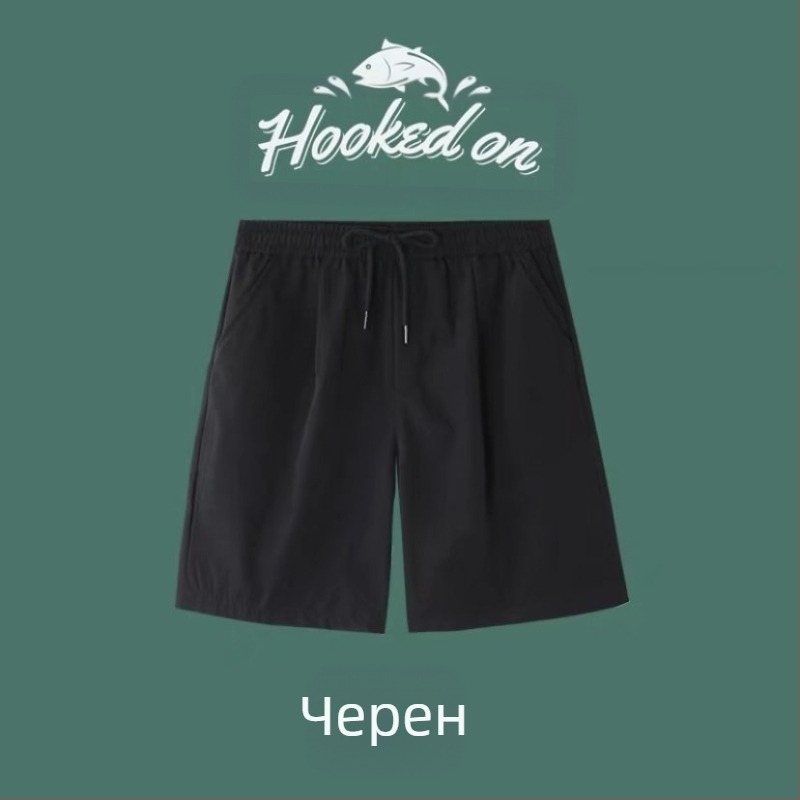 Ледено копринени ежедневни шорти за мъже, летни нови корейски стил, модерни панталони без горнище, студентски свободни спортни панталони с голям размер