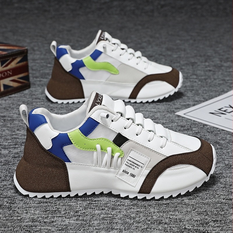 Европейски мъжки обувки 2024 Нови есенни дишащи трансгранични спортни ежедневни обувки с голям размер с чанта подметка, модна тенденция
