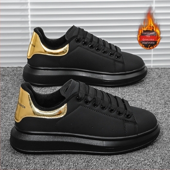 McQueen White Shoes Мъжки и дамски обувки 2024 Нови пролетни и есенни дебели подметки, увеличени, леки, дишащи, спортни, ежедневни маратонки