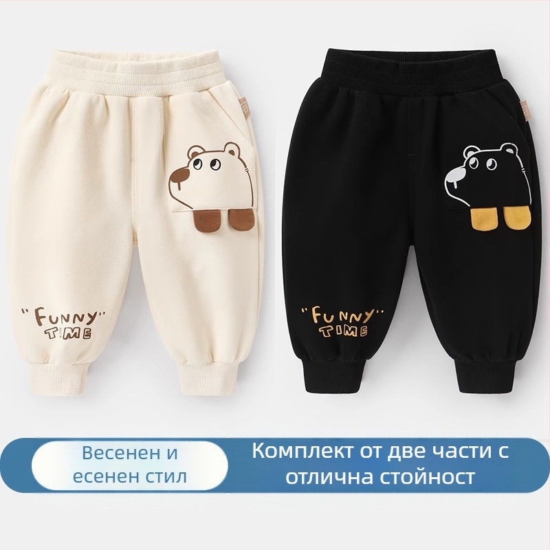 Панталони за момчета, пролетни и есенни, ежедневни бебешки панталони, панталони тип фенер, пролетни и есенни, детски, за момчета и момичета, дълги бебешки панталони, връхни дрехи, пролетна мода