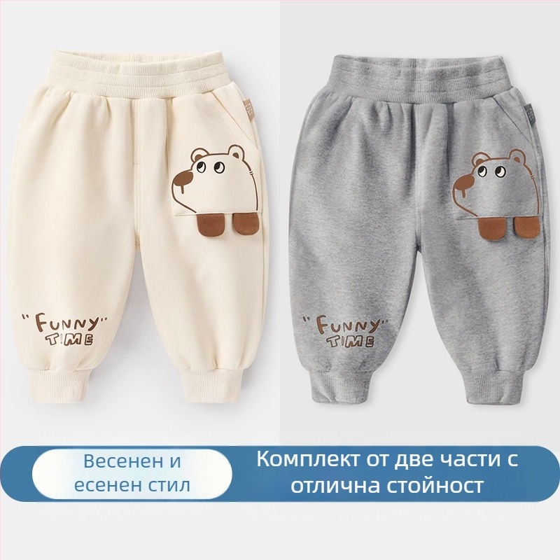 Панталони за момчета, пролетни и есенни, ежедневни бебешки панталони, панталони тип фенер, пролетни и есенни, детски, за момчета и момичета, дълги бебешки панталони, връхни дрехи, пролетна мода