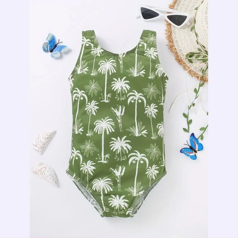 Външна търговия Сладък моден карикатурен принцесен момиче с щампа от едно парче бански костюм с щампа на снежинка за деца бански за басейн