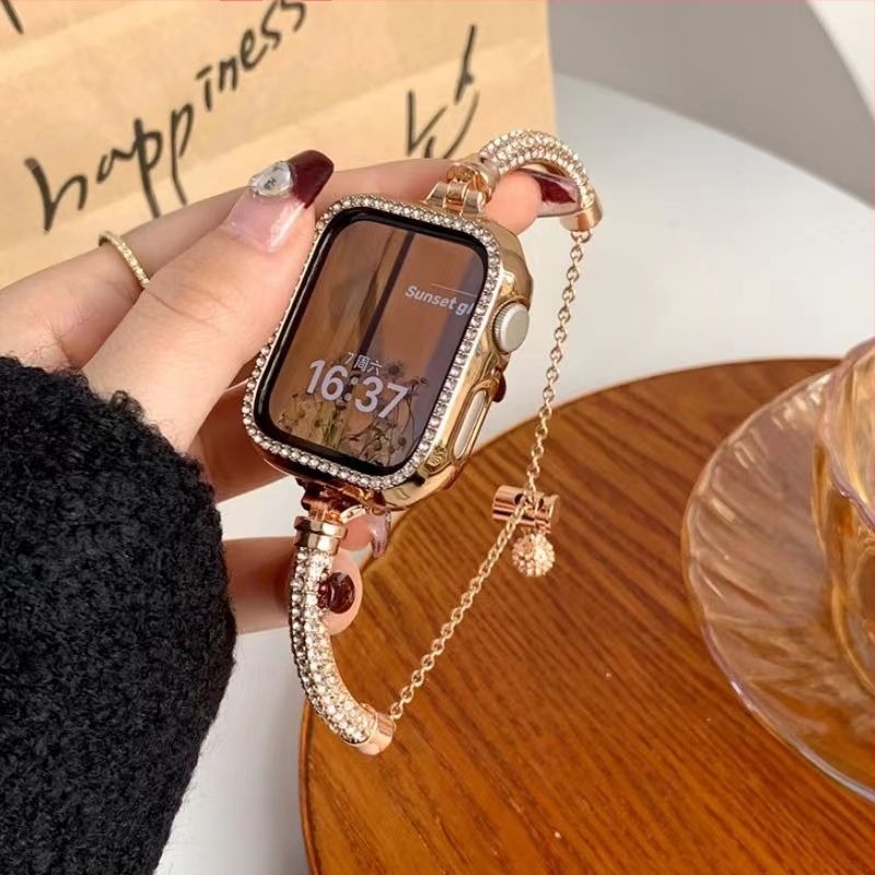 Подходящ за Apple Watch гривна лакът звездно небе I Watch 67s8 поколение SE метална каишка за часовник