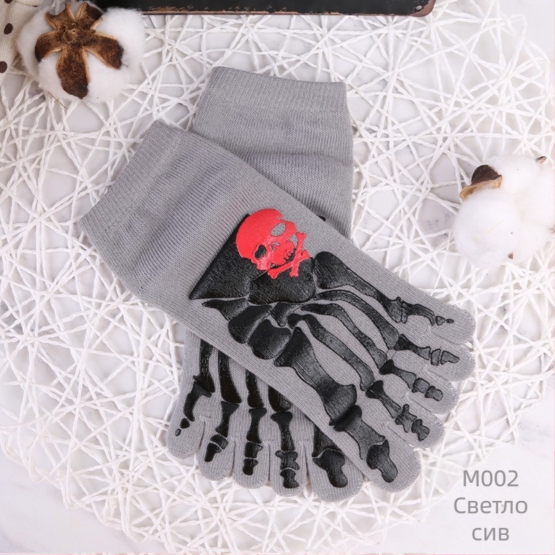 Мъжки чорапи с пет пръста, памучни мъжки чорапи с къси пръсти, външнотърговски, японски и корейски стил