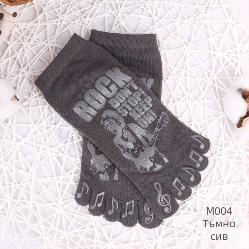 Мъжки чорапи с пет пръста, памучни мъжки чорапи с къси пръсти, външнотърговски, японски и корейски стил