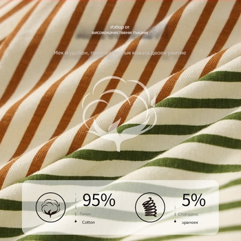 [Един панталон за носене повече] Обикновени раирани панталони със стрелки от чист памук, ежедневни, широки, големи размери, плоски ъглови панталони, дишащи, с четири ъглови панталони