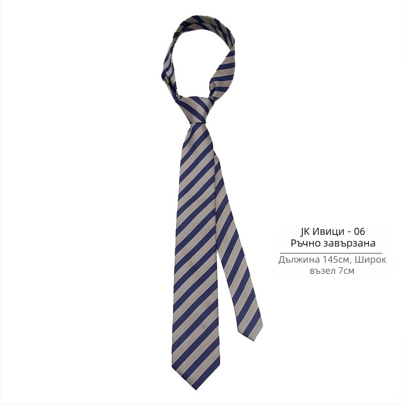 jk Tie Дамска рокля с райета dk Мъжка рокля с вратовръзка в колежански стил Декоративна вратовръзка за момичета в японски стил