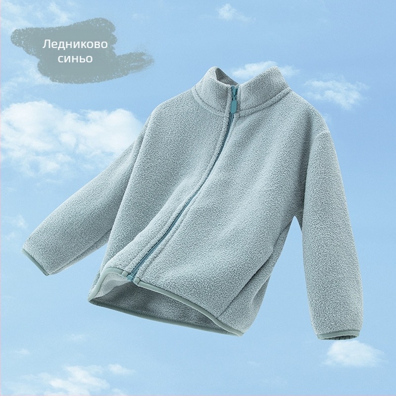 [Родителска рокля за семейство] Меко! Нуо Джи Джи! Плюшено детско палто с яка стойка, топло за възрастни wy2301