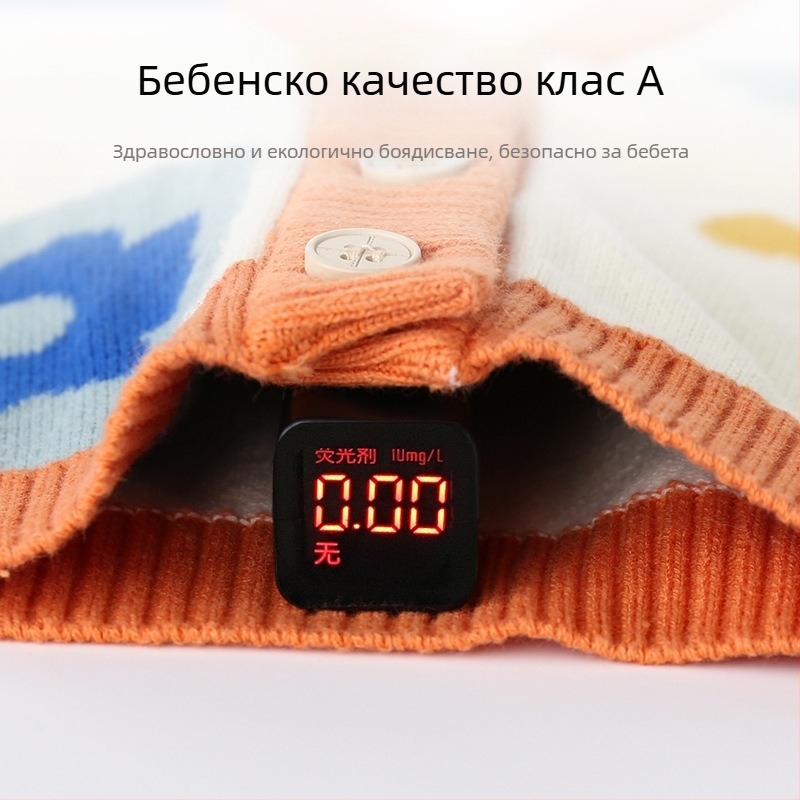 K-стил сладък детски жилет от чист памук, плетен жилет за бебета, категория есенно връхно облекло, детски жилетка