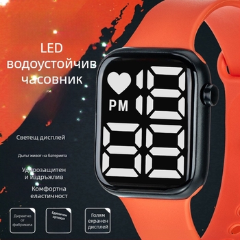 Y1 Експортен електронен магазин Най-продаван LED дигитален часовник за момчета и момичета, детски светещ дигитален часовник, водоустойчив голям циферблат