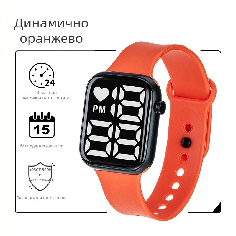 Y1 Експортен електронен магазин Най-продаван LED дигитален часовник за момчета и момичета, детски светещ дигитален часовник, водоустойчив голям циферблат