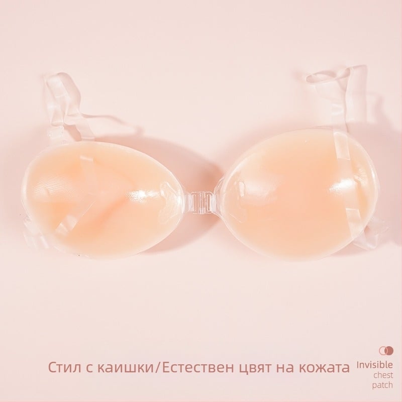 Силиконови стикери за гърди с невидим сутиен за жени сватбени снимки с push up подплънки за гърди силиконови стикери за гърди ... невидим сутиен