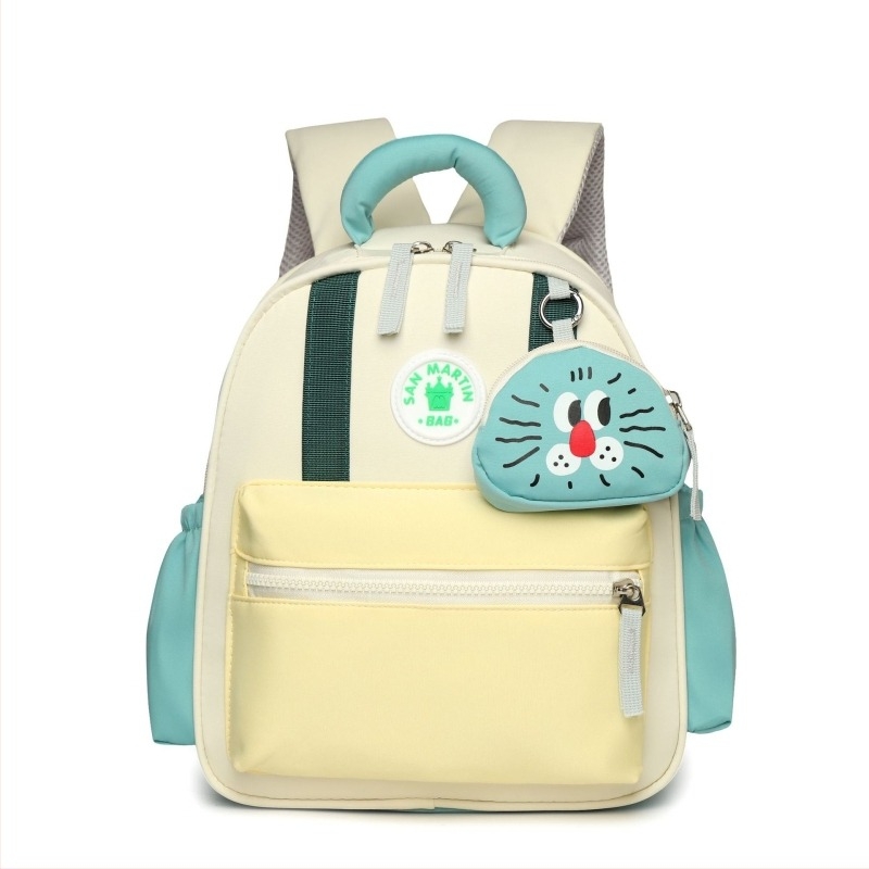 Лека ученическа чанта за детска градина, модна детска раница в корейски стил, съответстваща на цветовете, сладка детска раница за момчета и момичета