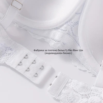 Трансгранични експлозии секси бельо източник фабрика дантелен печат сутиен със стоманен пръстен удобно събрано бельо на едро