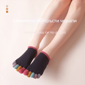 Фабрични директни трансгранични външнотърговски чорапи с пет пръста, дамски памучни летни невидими къси тръбички, анти-капкови, с японски чорапи Mori toe