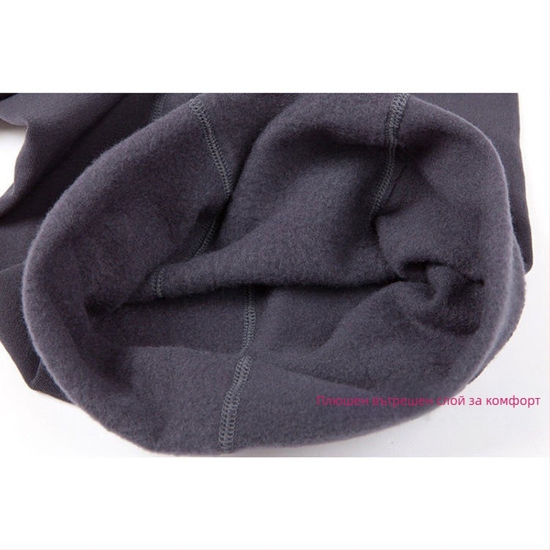 От името на едро пролетни, есенни и зимни дамски вълнени панталони, носете тънки панталони с подплата от руно, клинове, чорапи